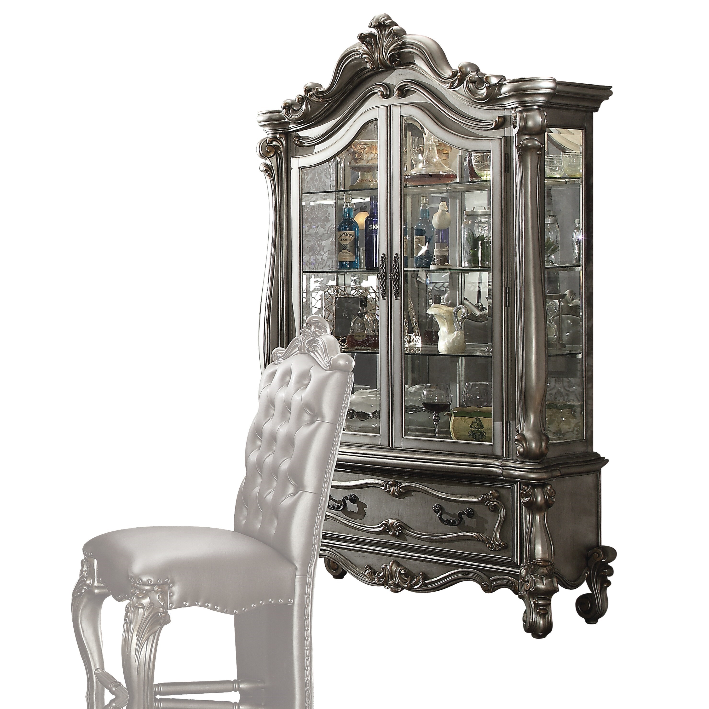 Acme Furniture Versailles Curio Value City Furniture Curio